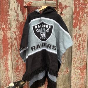 Raiders Hooded Poncho